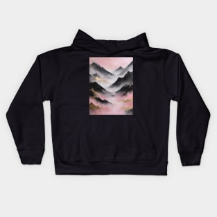 Misty Mountainscape Kids Hoodie